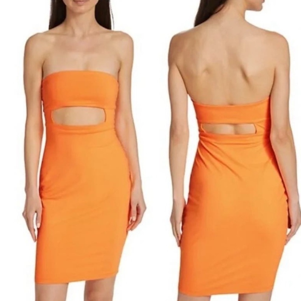 Susana Monaco Strapless Cut-Out Dress